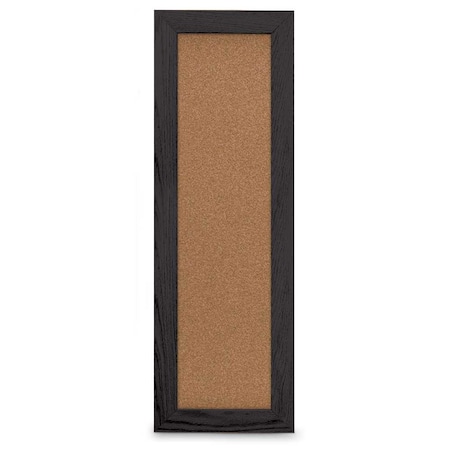 United Visual Products Sliding Door Indoor Enclosed Corkboard, 7 UV9010ACS-SATIN-PEARL